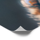 ティール（緑がかった色）エイリアンサイボーグSCI-FIアート ポスター (角)