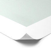 ティール(緑がかった色)エレガントの女性アート ポスター (角)