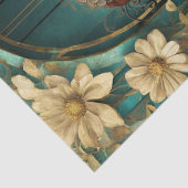 ティール（緑がかった色）エレガントゴシックガールクラフトティッシュペーパー 薄葉紙 (詳細)