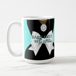 ティール（緑がかった色）エレガントティファニー民族妊娠ママになる コーヒーマグカップ