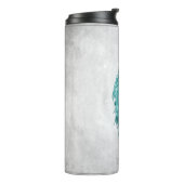 ティール（緑がかった色）エレガントピーコパーソナライズされたックサーマルタンブラー タンブラー (回転左)