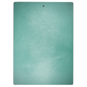 ティール（緑がかった色）エレガント金ゴールドロータスヨガ仲介インストラクター クリップボード (裏面)