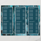 ティール（緑がかった色）エレガント銀Agateパンフレット (裏面)