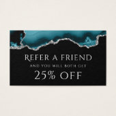 ティール（緑がかった色）エージェント紹介カード (正面)