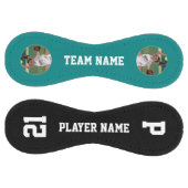 ティール（緑がかった色）カスタムソフトボール選手の写真の名前と番号 ソフトボール (パネル)