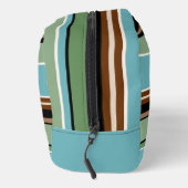 ティール(緑がかった色)カスタムブルーセージグリーンブラウンアイボリーストライプズ ドップキット (右)