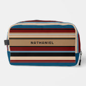 ティール（緑がかった色）カスタムブルータンブラウンダークレッドブラックストライプ ドップキット (正面)