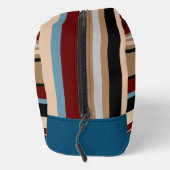 ティール（緑がかった色）カスタムブルータンブラウンダークレッドブラックストライプ ドップキット (右)