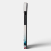 ティール(緑がかった色)カスタムブルーパープル大理石携帯電話11 12 13 Case-Mate iPhoneケース (裏面 / 左)