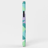 ティール(緑がかった色)カスタムブルーミントグリーンレトロアートパターン Case-Mate iPhoneケース (裏面/右)