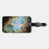 ティール（緑がかった色）カニ星雲 ラゲッジタグ (裏面横)