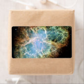 ティール（緑がかった色）カニ星雲 ラベル (インサイチュ)