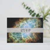 ティール（緑がかった色）カニ星雲 出欠カード (スタンド正面)