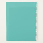 ティール（緑がかった色）カラフル傘スクールプランナー プランナー手帳 (裏面)