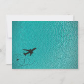 ティール(緑がかった色)カリフォルニアパスポート サンキューカード (裏面)