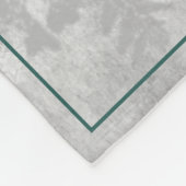 ティール(緑がかった色)キュート雪だるまホリデーフリースブランケット フリースブランケット (角)