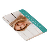 ティール(緑がかった色)クラシック目盛り用フォトマグネット マグネット (右側)