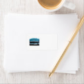 ティール(緑がかった色)クラシック車 ラベル (インサイチュ)