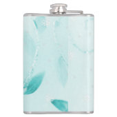 ティール（緑がかった色）クリスマスギフトフラスコ フラスク (裏面)