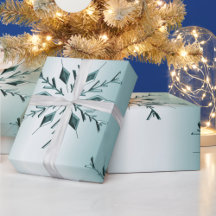ティール（緑がかった色）クリスマススノーフレーク