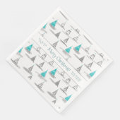 ティール(緑がかった色)クリスマスツリーパターン#5 ID1009 (コーナー)