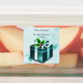 ティール（緑がかった色）クリスマスプレゼントベーキングラベル ラベル (貼付)