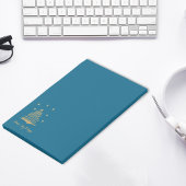 ティール（緑がかった色）クリスマス金ゴールドツリーピースジョイ企業のープ ポストイット