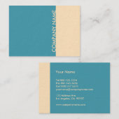 ティール(緑がかった色)クリモダンーム 名刺 (正面/裏面)