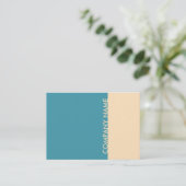 ティール(緑がかった色)クリモダンーム 名刺 (スタンド正面)
