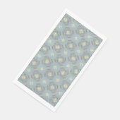 ティール（緑がかった色）、クリーム、および茶色のダイヤモンドチェッカーボードパターン (コーナー)