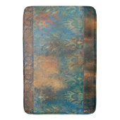 ティール(緑がかった色)クーパーターコイズパティーナ バスマット (正面縦)