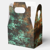 ティール（緑がかった色）クーパーパティナメタリック フェイバーボックス (オープン)