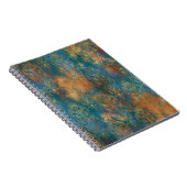 ティール(緑がかった色)クーパーパティーナ ノートブック (右側)