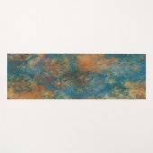 ティール（緑がかった色）クーパーパティーナ ヨガマット (正面(横))