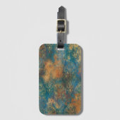ティール（緑がかった色）クーパーパティーナ ラゲッジタグ (正面縦)
