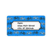 ティール(緑がかった色)クールターコイズブルーヴィンテージ自転車自転車 ラベル (正面)