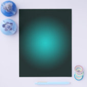 ティール（緑がかった色）グラデーショングリーン勾配ミニマモダンリスト チラシ (シングル)