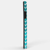 ティール（緑がかった色）グラデーションシボパーソナライズされたロンiPhoneケース Case-Mate iPhoneケース (裏面/右)