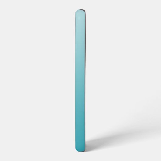 ティール(緑がかった色)グラデーション手書きスクリプトパーソナライズされた SAMSUNG GALAXYケース (左側面)