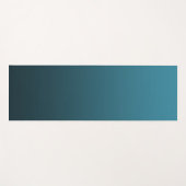 ティール（緑がかった色）グラデーション色 ヨガマット (正面(横))