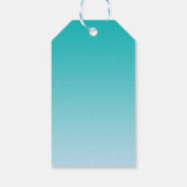 ティール（緑がかった色）グラデーション ギフトタグ (裏面)