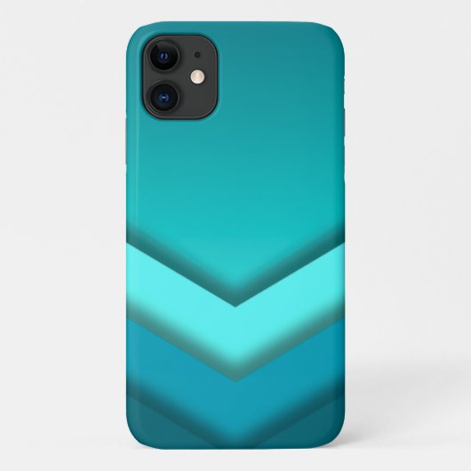 ティール（緑がかった色）グラデーション Case-Mate iPhoneケース (裏面)