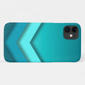 ティール（緑がかった色）グラデーション Case-Mate iPhoneケース (裏面(横))
