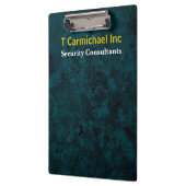 ティール(緑がかった色)グランジ大理石効果 クリップボード (左)