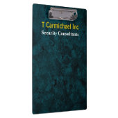 ティール(緑がかった色)グランジ大理石効果 クリップボード (右)