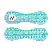 ティール(緑がかった色)グランジ部アステカ族パターン 野球ボール (パネル)