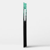 ティール（緑がかった色）グリッターエレガントスクリプト Case-Mate iPhoneケース (裏面 / 左)