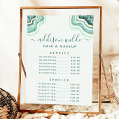 ティール(緑がかった色)グリッターゲートGeodeサービス価格メニュー メニュー