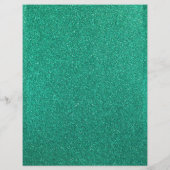 ティール（緑がかった色）グリッターテクススクラップブック紙 (裏面)