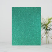 ティール（緑がかった色）グリッターテクススクラップブック紙 (スタンド正面)